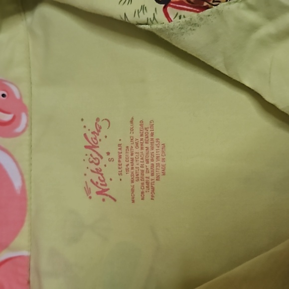 Nick & Nora Poolside Flamingos Ruffle TOP/Capri Pants Pajama Sleep Lounge SET -S - Picture 8 of 8